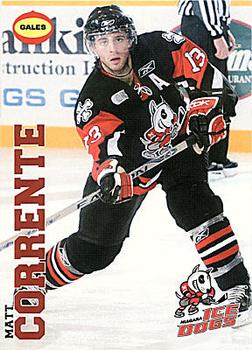 2007-08 Gales Niagara IceDogs (OHL) #4 Matt Corrente Front