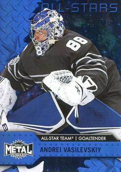 2020-21 SkyBox Metal Universe - Spectrum Blue #52 Andrei Vasilevskiy Front