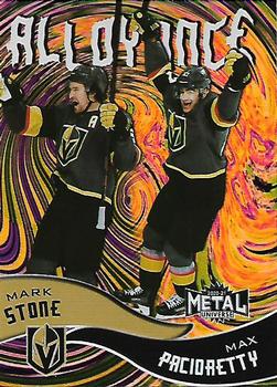 2020-21 SkyBox Metal Universe - Alloyance #AL-11 Max Pacioretty / Mark Stone Front