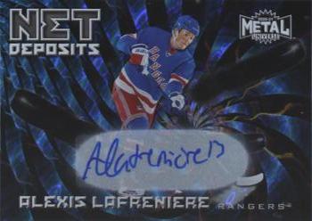 2020-21 SkyBox Metal Universe - Net Deposits Gold Autographs #ND-7 Alexis Lafreniere Front