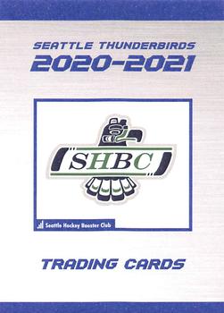 2020-21 Booster Club Seattle Thunderbirds (WHL) #NNO Header Card Front