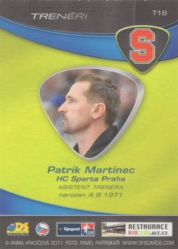 2011-12 OFS Plus - Coaches #T18 Patrik Martinec Back