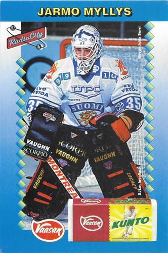 1995-96 Radio City Finnish National Team Recipes #4 Jarmo Myllys Front