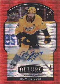 2020-21 Upper Deck Allure - Red Rainbow Autographs #19 Roman Josi Front