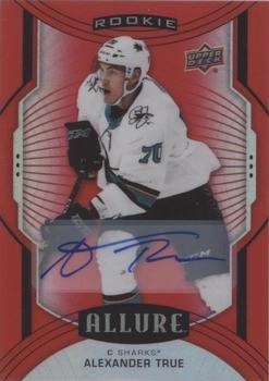 2020-21 Upper Deck Allure - Red Rainbow Autographs #107 Alexander True Front