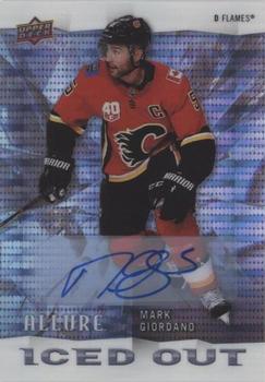 2020-21 Upper Deck Allure - Iced Out Blue Autographs #IO-7 Mark Giordano Front