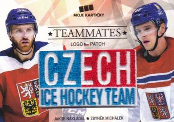 2017-18 Moje karticky Czech Ice Hockey Team - Teammates Logo Patch #6 Jakub Nakladal / Zbynek Michalek Front