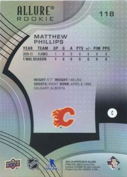 2021-22 Upper Deck Allure #118 Matthew Phillips Back