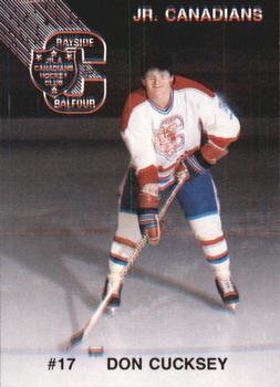 1991-92 Rayside-Balfour Jr. Canadians (NOJHL) #NNO Don Cucksey Front