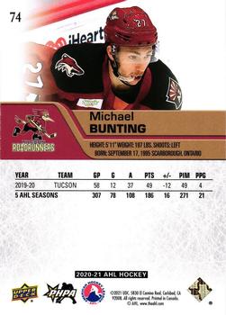 2020-21 Upper Deck AHL - UD Exclusives #74 Michael Bunting Back