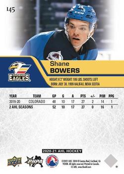 2020-21 Upper Deck AHL - UD Exclusives #145 Shane Bowers Back