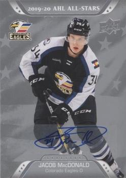 2020-21 Upper Deck AHL - Autographs #217 Jacob MacDonald Front