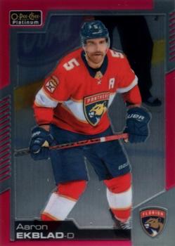 2020-21 O-Pee-Chee Platinum - Matte Pink #86 Aaron Ekblad Front