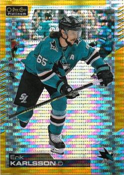 2020-21 O-Pee-Chee Platinum - Seismic Gold #17 Erik Karlsson Front