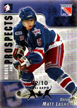2004-05 In The Game Heroes and Prospects - Fall Expo Silver #93 Matt Lashoff Front