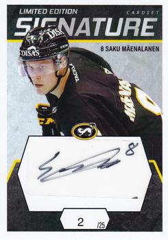 2021-22 Cardset Finland - Signature Limited Edition #NNO Saku Mäenalanen Front