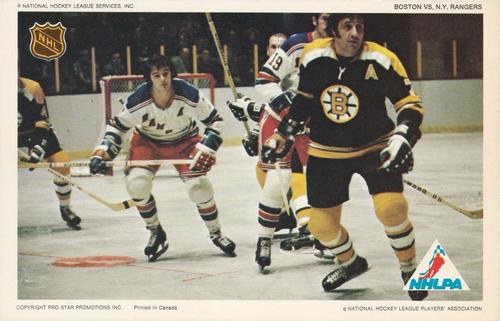 1972-73 Pro Star Promotions NHL Action #NNO Boston vs. N.Y. Rangers Front