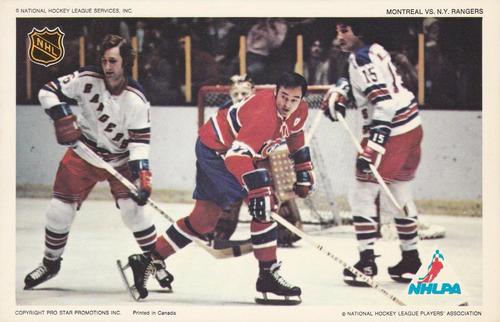 1972-73 Pro Star Promotions NHL Action #NNO Montreal vs. N.Y. Rangers Front