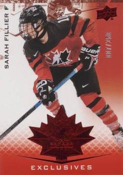 2021-22 Upper Deck Team Canada Juniors - Exclusives #49 Sarah Fillier Front