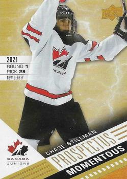 2021-22 Upper Deck Team Canada Juniors - Prospectus Momentous #PM-22 Chase Stillman Front