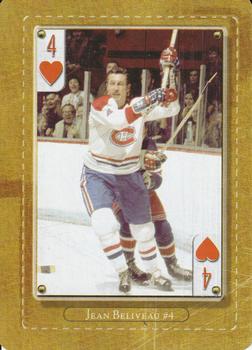 2005 Hockey Hall of Fame Playing Cards #4♥ Jean Beliveau Front