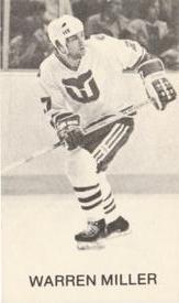 1981-82 Hartford Whalers Mini Pics #7 Warren Miller Front