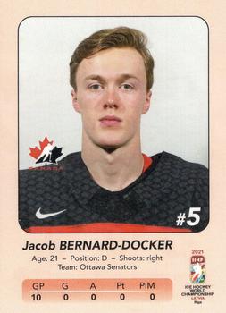 2021 IIHF World Hockey Championship Team Canada  (unlicensed) #11 Jacob Bernard-Docker Back