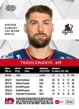 2021-22 Playercards (DEL) #DEL-165 Travis Ewanyk Back
