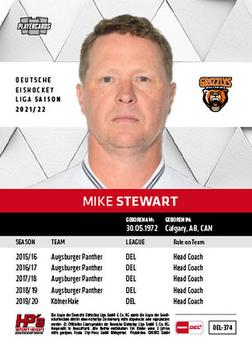 2021-22 Playercards (DEL) #DEL-374 Mike Stewart Back