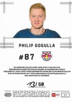 2021-22 Playercards (DEL) - Jerseys #JC-11 Philip Gogulla Back