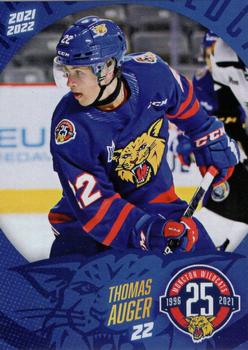 2021-22 Moncton Wildcats (QMJHL) #NNO Thomas Auger Front