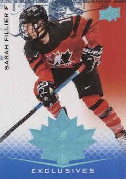 2021-22 Upper Deck Team Canada Juniors - Blue #49 Sarah Fillier Front