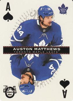 2021-22 O-Pee-Chee - Playing Cards #A♠ Auston Matthews Front