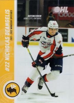 2021-22 Windsor Spitfires (OHL) #NNO Nicholas Deangelis Front