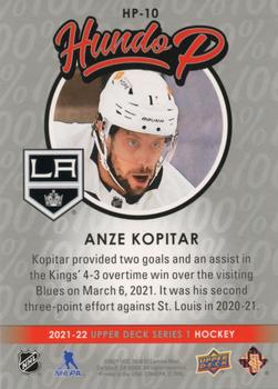 2021-22 Upper Deck - Hundo P #HP-10 Anze Kopitar Back