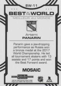 2020-21 O-Pee-Chee Platinum - Best in the World Mosaic #BW-11 Artemi Panarin Back