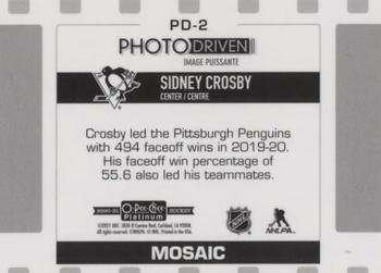 2020-21 O-Pee-Chee Platinum - Photo Driven Mosaic #PD-2 Sidney Crosby Back