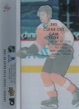 2021-22 Upper Deck - Clear Cut UD Exclusives #243 Cam York Back