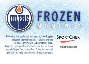 2014 Sport Chek Edmonton Oilers Frozen Moments #NNO Sam Gagner Back