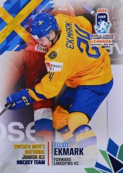 2022 BY Cards IIHF World Junior Championship (unlicensed) #21 Elliot Ekmark Front