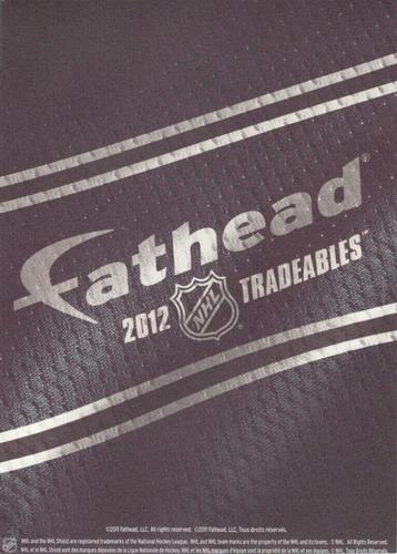 2012 Fathead NHL Tradeables #43 Claude Giroux Back