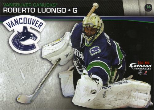 2011 Fathead NHL Tradeables #14 Roberto Luongo Front