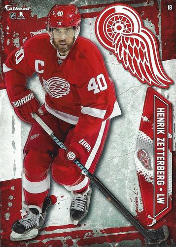 2015-16 Fathead NHL Tradeables #18 Henrik Zetterberg Front