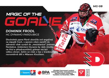 2021-22 SportZoo Tipsport ELH - Magic of the Goalie Limited #MG-08 Dominik Frodl Back