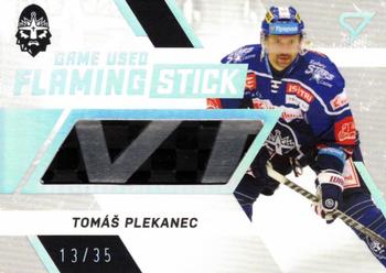 2021-22 SportZoo Tipsport ELH - Flaming Stick #FS-TP Tomas Plekanec Front