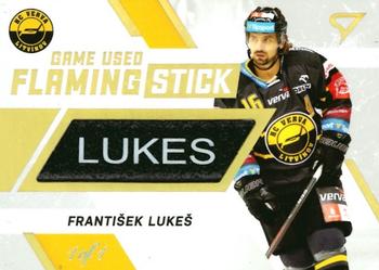 2021-22 SportZoo Tipsport ELH - Flaming Stick Nameplate #FS-FL Frantisek Lukes Front