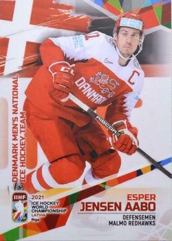 2021 BY Cards IIHF World Championship #DEN2021-10 Jesper Jensen Aabo Front