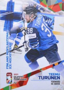 2021 BY Cards IIHF World Championship #FIN/2021-22 Teemu Turunen Front