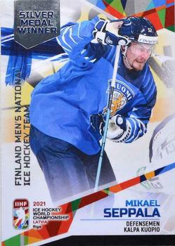 2021 BY Cards IIHF World Championship  (unlicensed) #FIN/2021-40 Mikael Seppälä Front