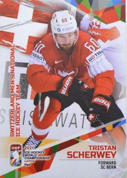 2021 BY Cards IIHF World Championship #SUI2021-21 Tristan Scherwey Front